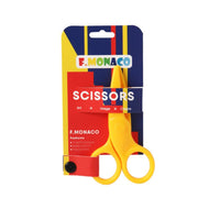 FLOWER MONACO KID'S PLASTIC SCISSORS FLOWER MONACO KID'S PLASTIC SCISSORS YELLOW