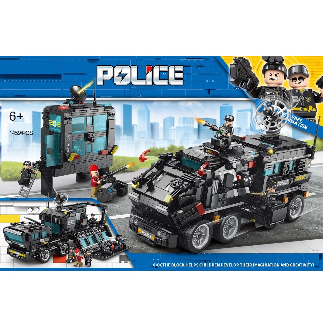 Handsome Building Block Series Satellite Armored Vehicle 1459pcs