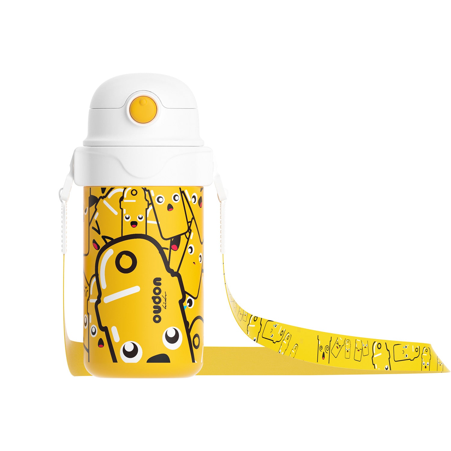 OUDON KIDS THERMAL WATER BOTTLE  YELLOW CUP