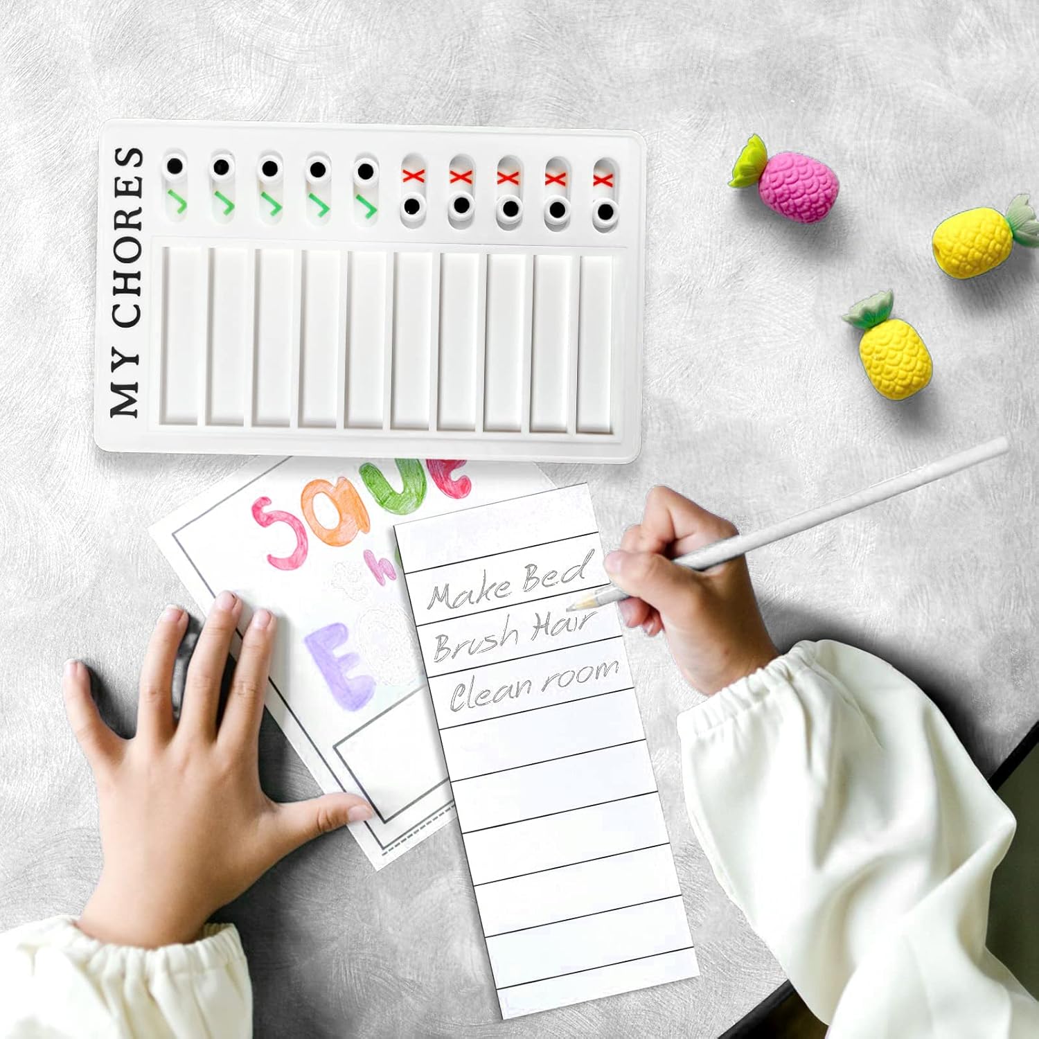 MY CHORES CHECKLIST DAILY SCHEDULE BOARD (2PC)