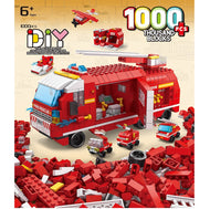 Handsome Building Block Series Firetruck 1000pcs