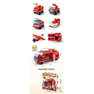 Handsome Building Block Series Firetruck 1000pcs