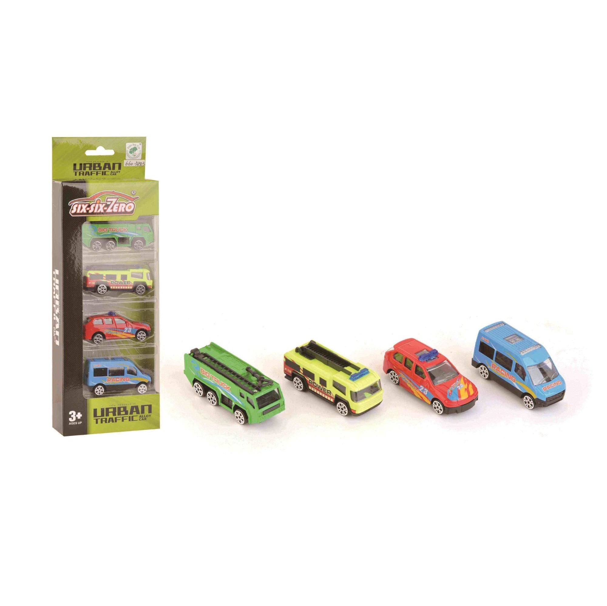 Handsome Mini Car Set Multi Color 4pcs