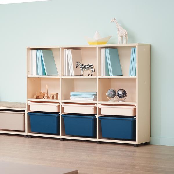 ILOOM EDDI KIDS 3-STORY BOOKSHELF 1400W (W PL BOX STORAGE)