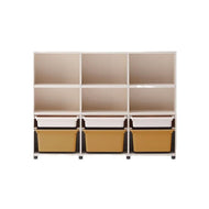 ILOOM EDDI KIDS 3-STORY BOOKSHELF 1400W (W PL BOX STORAGE)