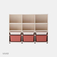 ILOOM EDDI KIDS 3-STORY BOOKSHELF 1400W (W PL BOX STORAGE)