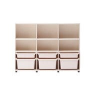 ILOOM EDDI KIDS 3-STORY BOOKSHELF 1400W (W PL BOX STORAGE)