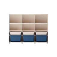 ILOOM EDDI KIDS 3-STORY BOOKSHELF 1400W (W PL BOX STORAGE)
