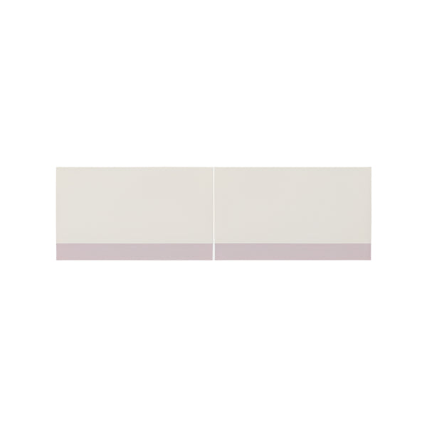 Iloom Linki Plus upper doors, beige with lavender bottom stripe, 2 panels