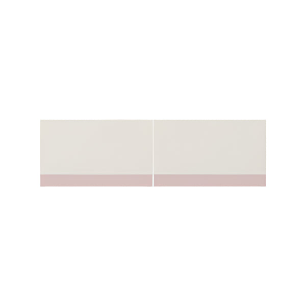 Iloom Linki Plus upper doors, beige cream with pink bottom trim, 2 panels