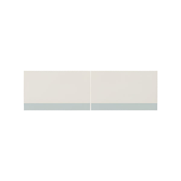 Iloom Linki Plus upper door pair beige with blue bottom strip
