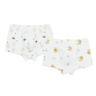 NEST DESIGNS BAMBOO GIRLS BOY SHORT UNDERWEAR (2 PACK) LION & GOOSE