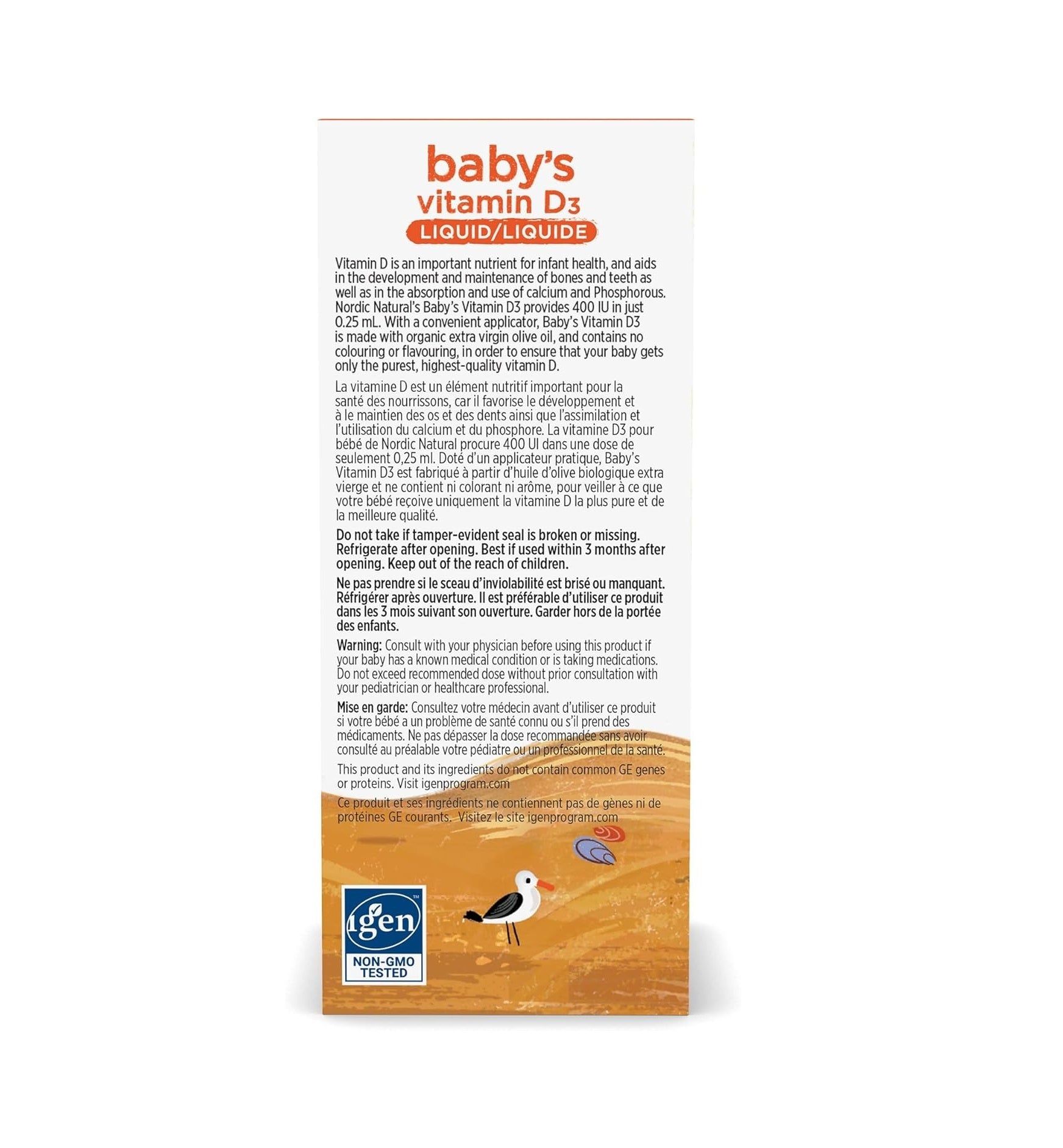 Nordic Naturals Baby's Vitamin D3 22.5ml