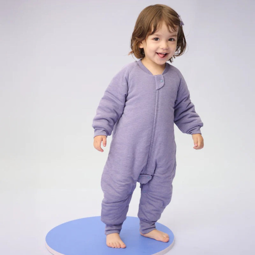 Nest Designs Avocado Bamboo Long Sleeve Footed Sleep Bag 2.0 TOG Twilight Purple