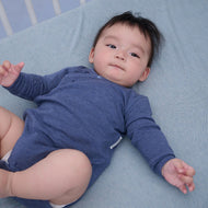 Nest Designs Tanboocel Long Sleeve Kimono Onesie Vintage Indigo