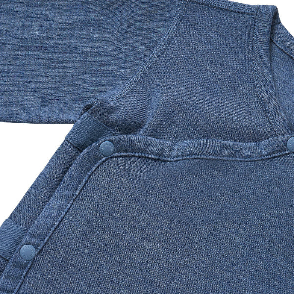 Nest Designs Tanboocel Long Sleeve Kimono Onesie Vintage Indigo