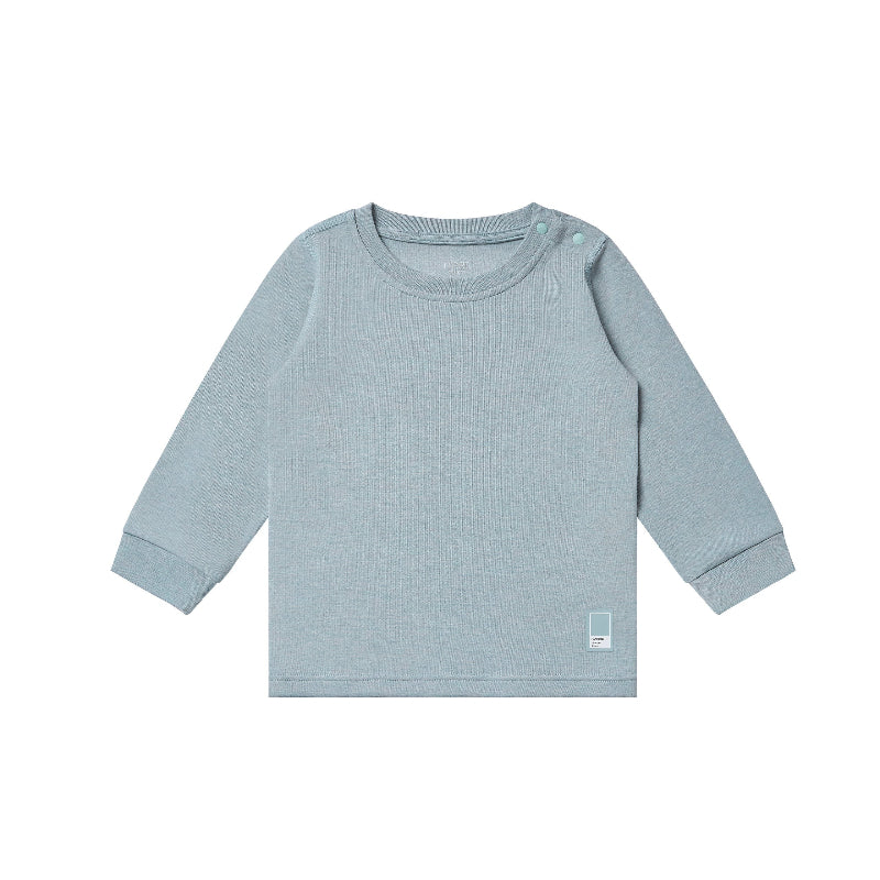 Nest Designs Tanboocel Two-Piece Long Sleeve Pj Set Slate
