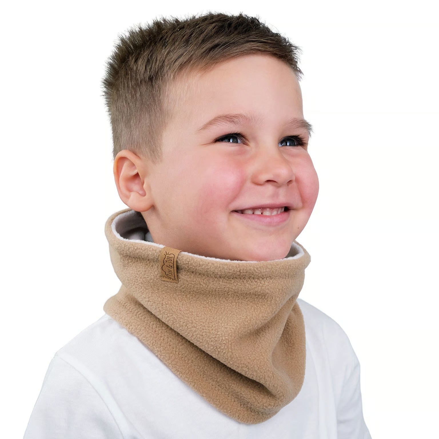 Jan & Jul Kids Fleece Neck Warmer One Size Soft Brown