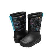 Bogs Snow Boots Shell Zip Metallic Stripes