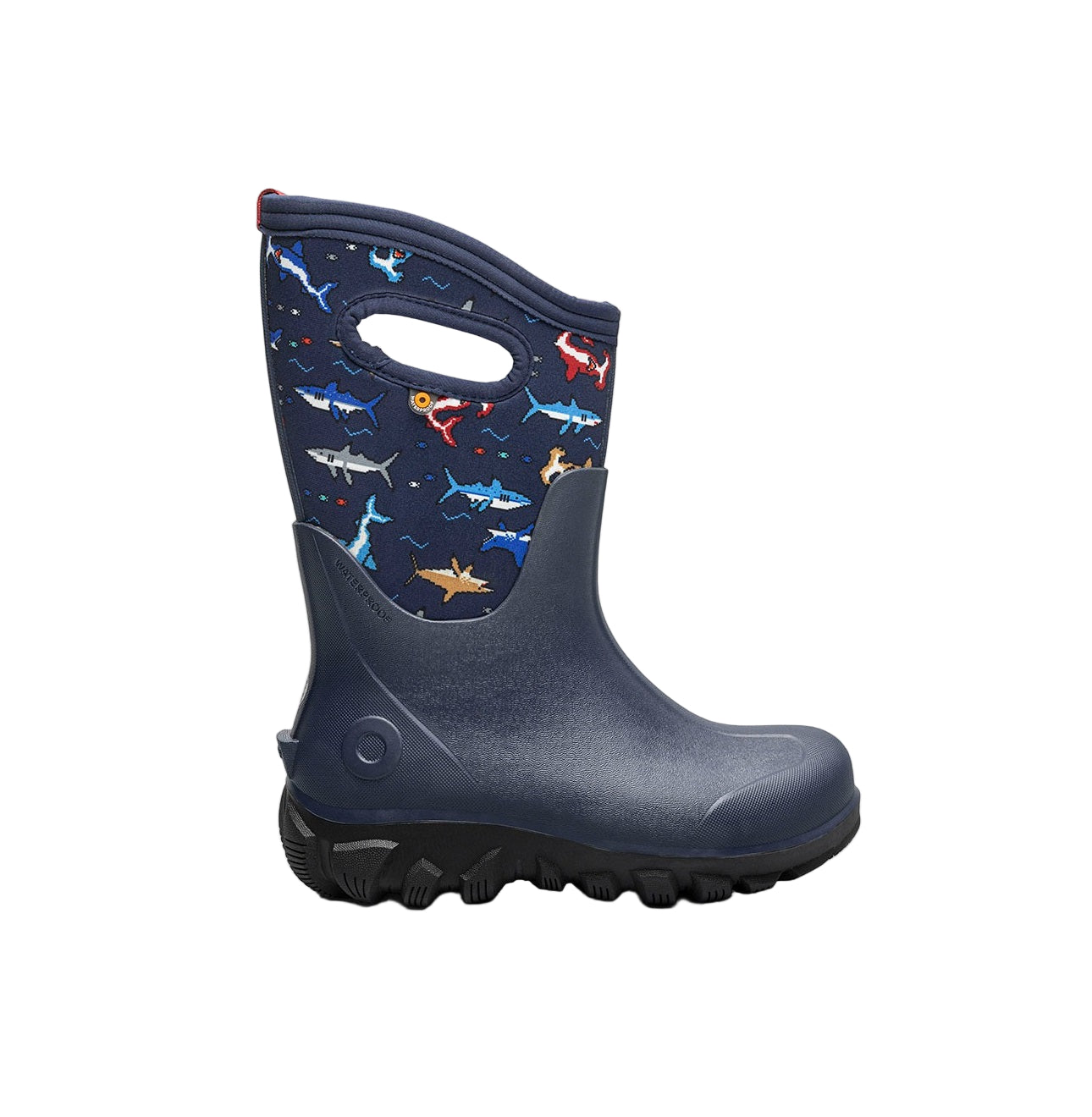 Bogs Kids' Winter Boots Classic Seamless Pixel Shark