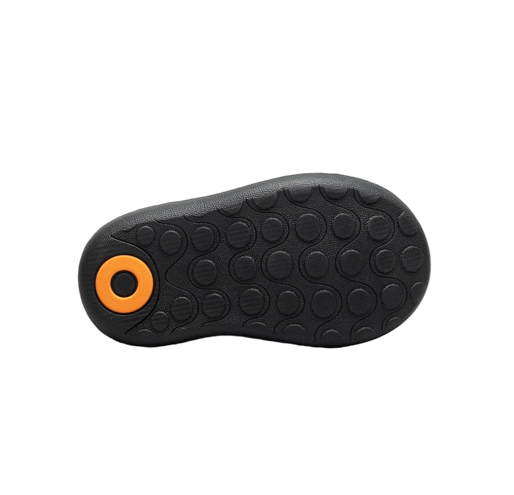 Bogs Baby Bogs II Rainbow Planet boot sole black with orange ring accent