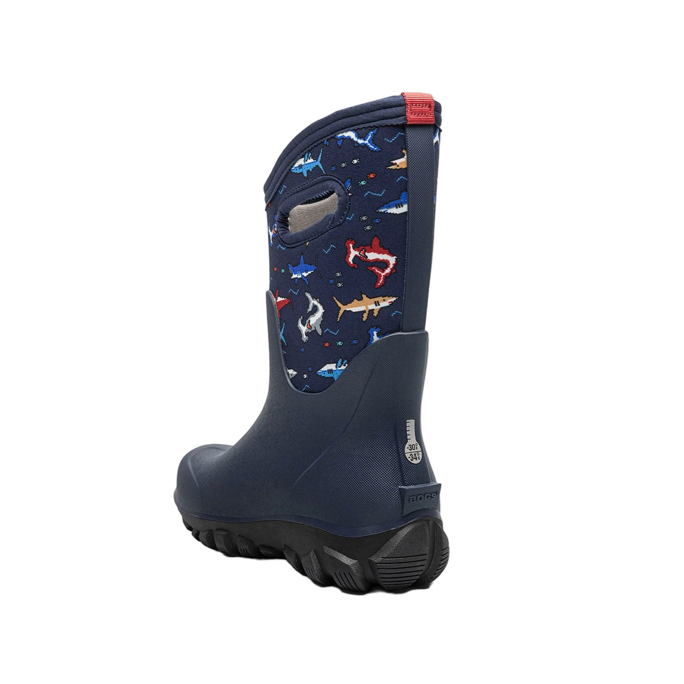 Bogs Kids' Winter Boots Classic Seamless Pixel Shark