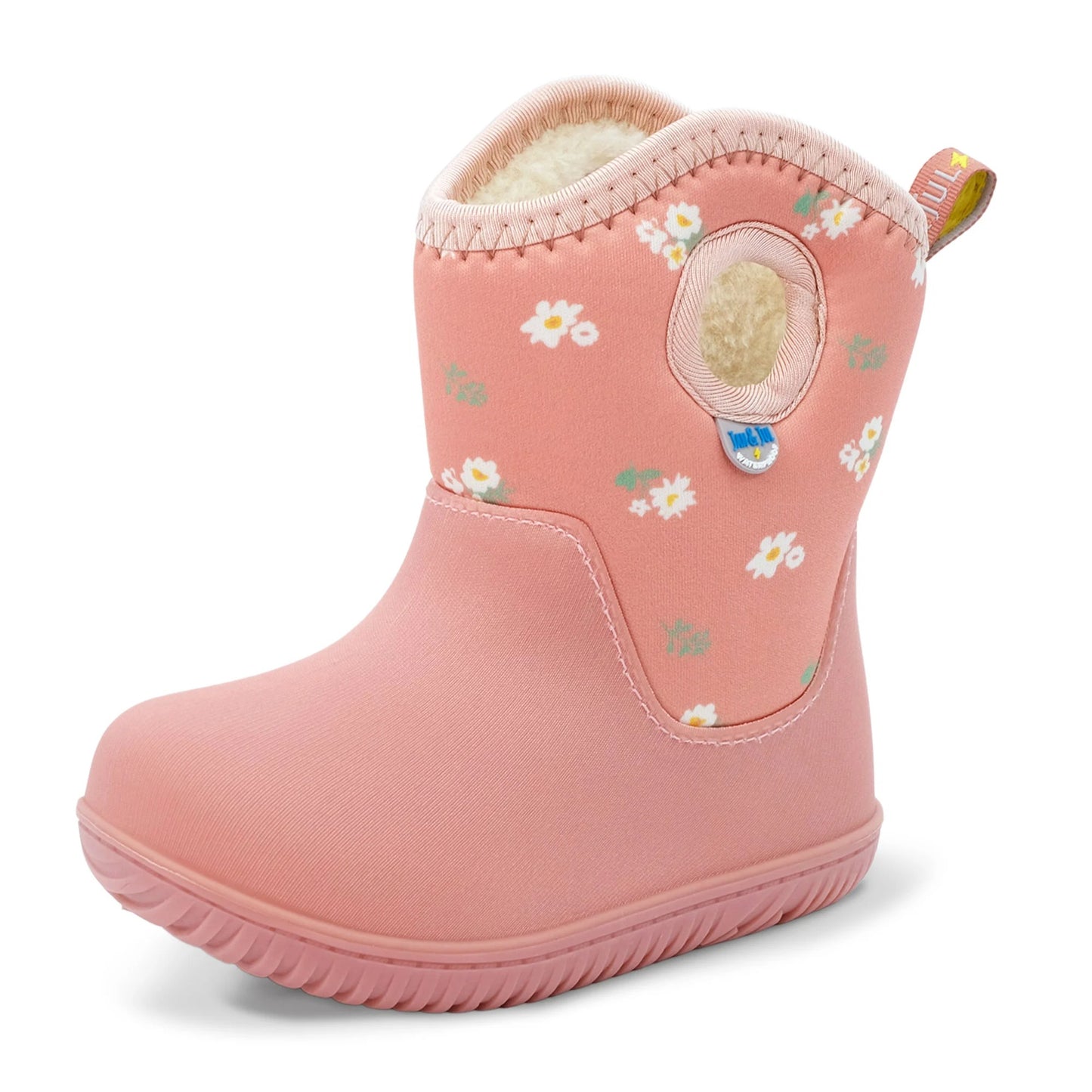Jan & Jul Kids Lite Waterproof Boots Apricot Flower