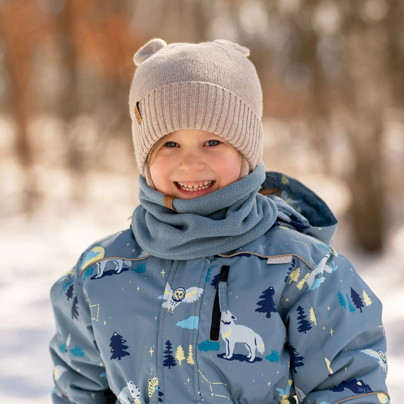 Jan & Jul Kids Fleece Neck Warmer One Size Stormy Blue
