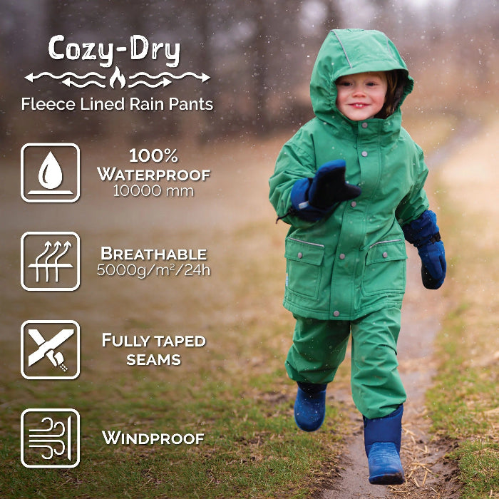 Jan & Jul Waterproof Cozy Dry Rain Pants Dusty Apricot