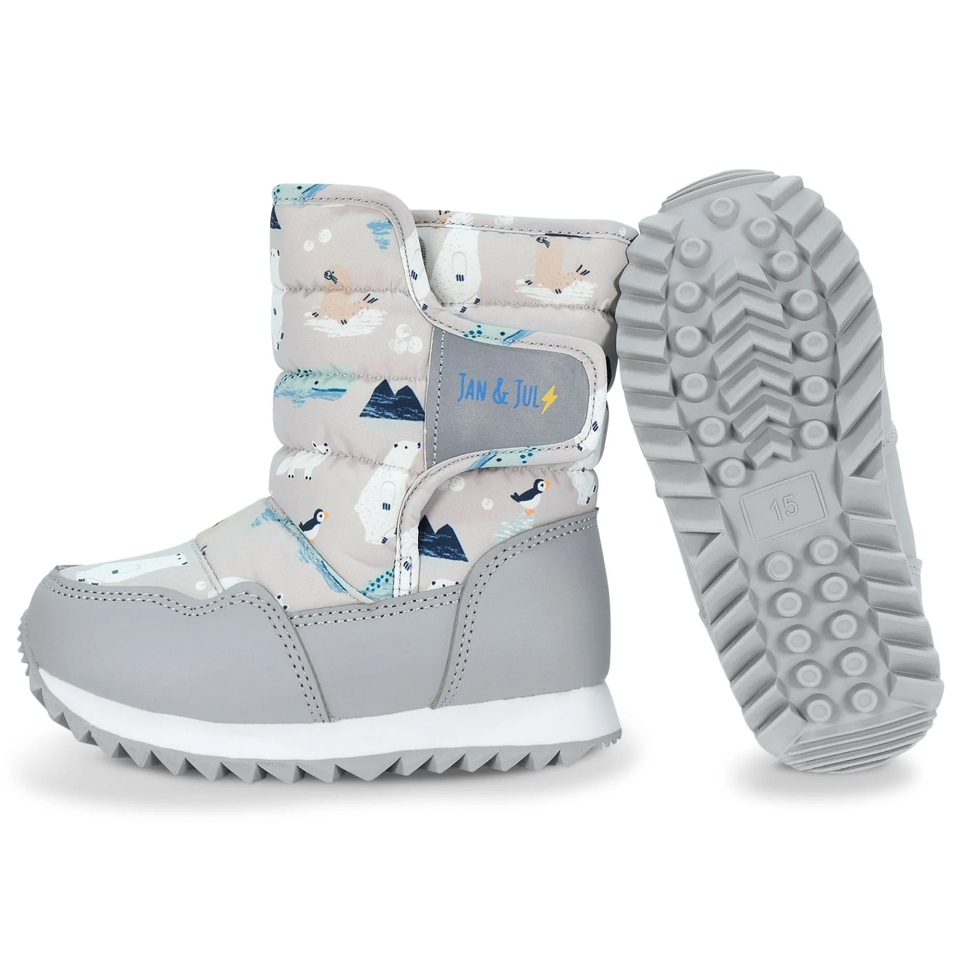Jan & Jul Kids Tall Puffy Winter Boots Polar Pals