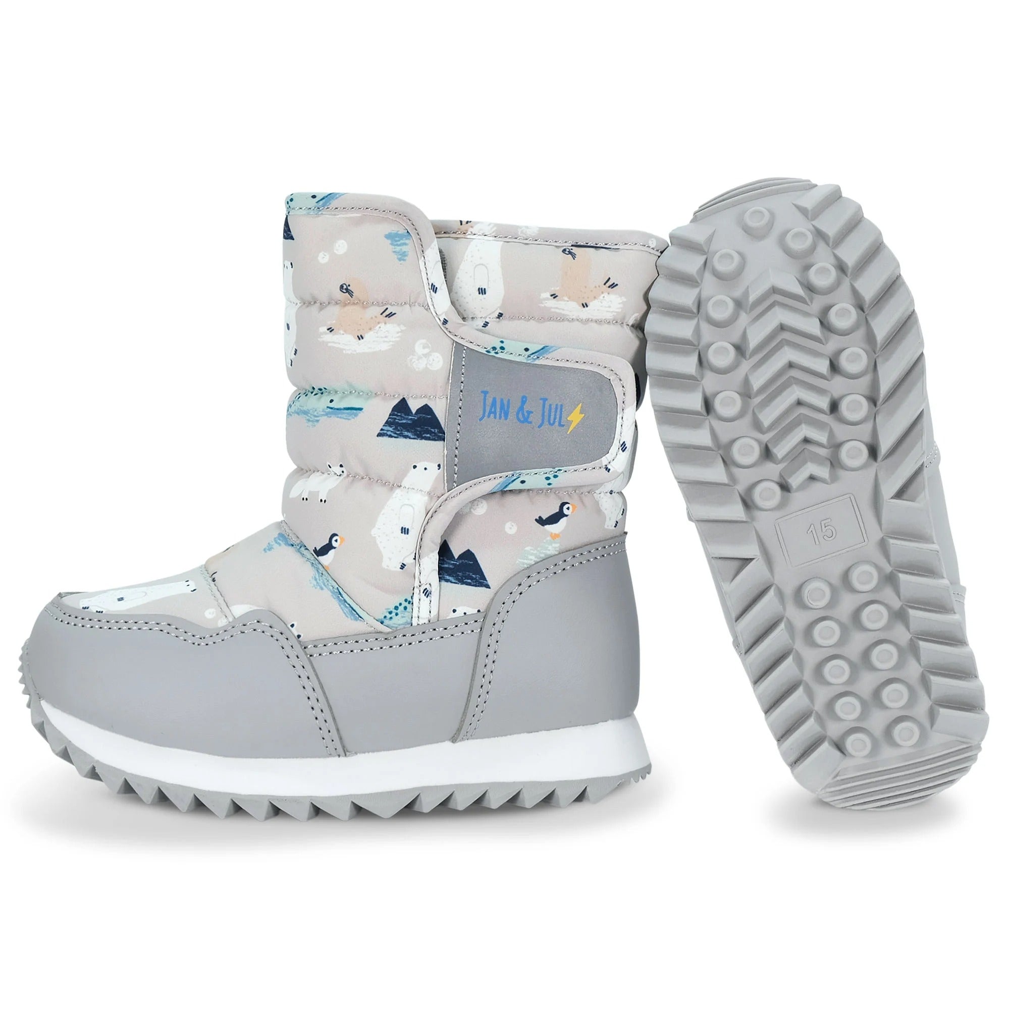 Jan & Jul Kids Tall Puffy Winter Boots Polar Pals