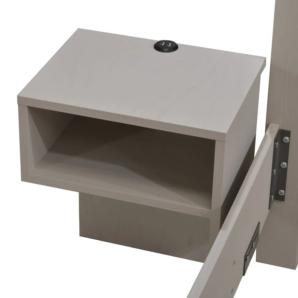 Natart Signature Series Left-Side Media Night Table