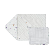 Nest Designs Organic Cotton 9-Layer Hooded Baby Bath Towel Snow Angels