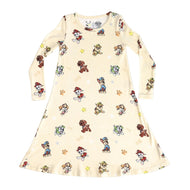 Bellabu Bear Bamboo Girls' Long Sleeve Dress Paw Patrol