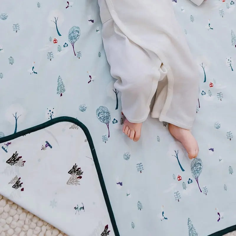 Nest Designs Cotton Waterproof Change Pad Large Winter Fun