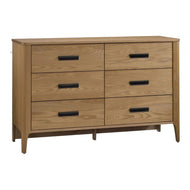 Natart Signature Series Palo 6 Drawer 56 Inch Double Dresser