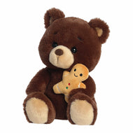 Aurora Holiday Barista Bear Gingerbread Man 10"