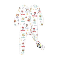 Bellabu Bear Playful Pups Bamboo Convertible Footie Paw Patrol