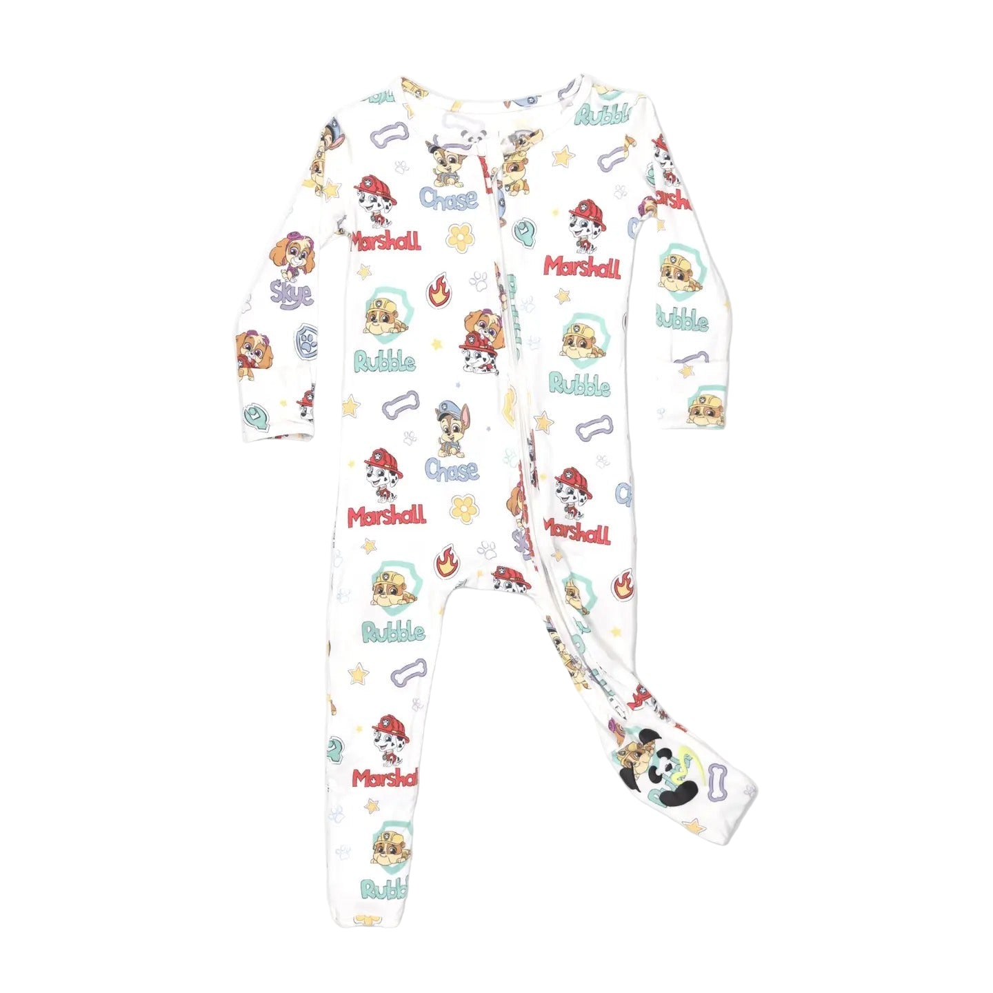 Bellabu Bear Playful Pups Bamboo Convertible Footie Paw Patrol