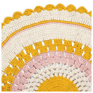 Varanassi Embroidery Collection – Round Gipsy Cotton Rug