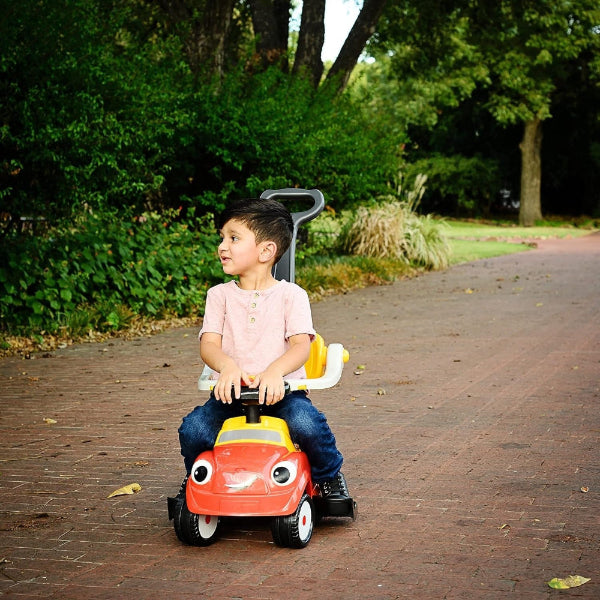 Little Tikes 3-in-1 ride-on car, red and yellow