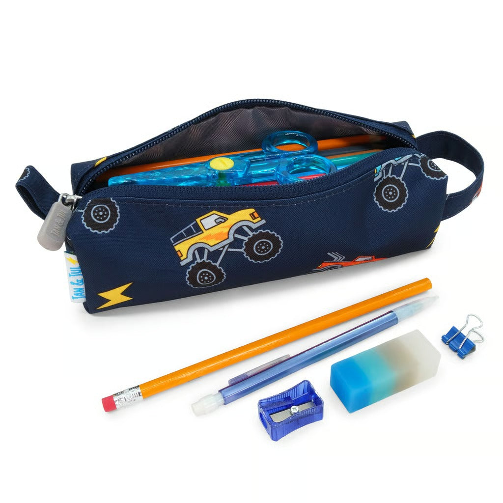 Jan & Jul Kids Pencil Case Big Trucks