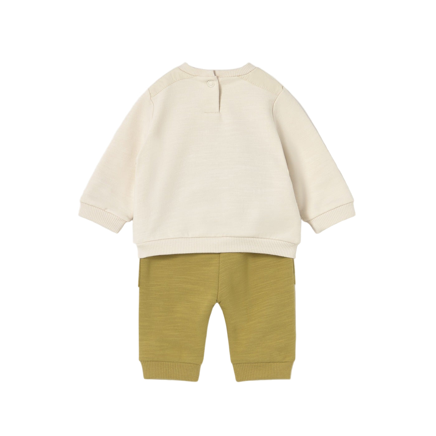 Mayoral knit set space cream top and mustard pants