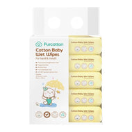 Purcotton Cotton Baby Wet Wipes 20 Sheets