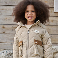 Petite Revery Recycled Nylon Taslon Down Jacket Pine Wood