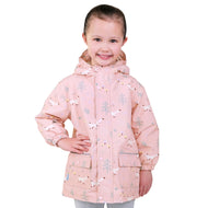 Jan & Jul Waterproof Cozy Dry Rain Jacket Pink Forest