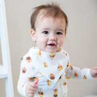 Silkberry Baby Organic Cotton Bandana Bib Icy Pals Print