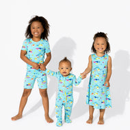 Bellabu Bear Bamboo Convertible Footie Baby Shark