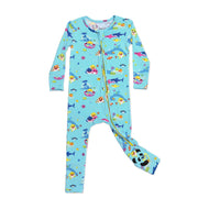 Bellabu Bear Bamboo Convertible Footie Baby Shark