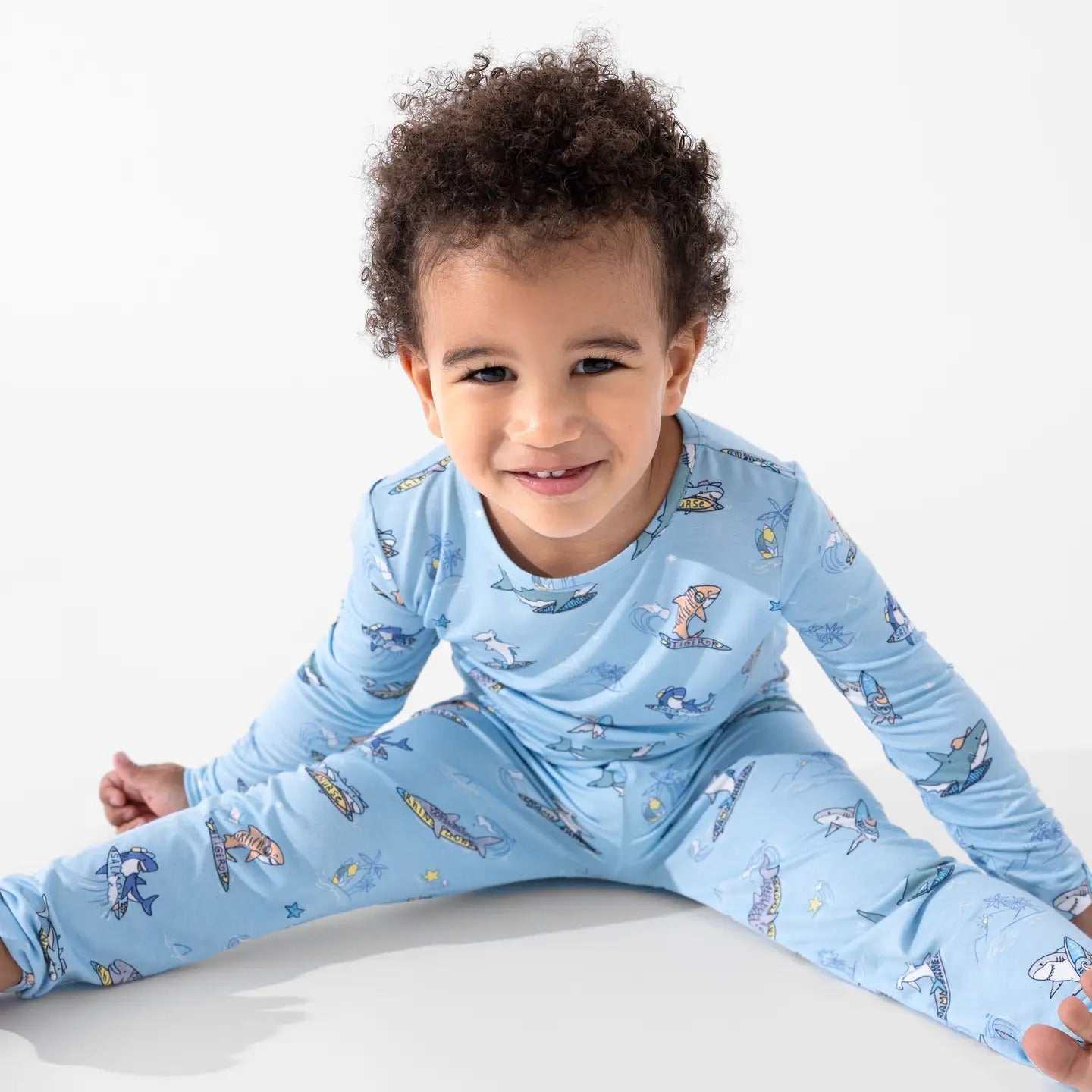 Bellabu Bear Bamboo Kids Pajamas Shark School